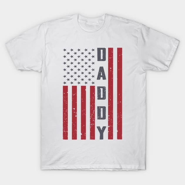 American Dad T-shirt Best Father's day DADDY shirt US flag